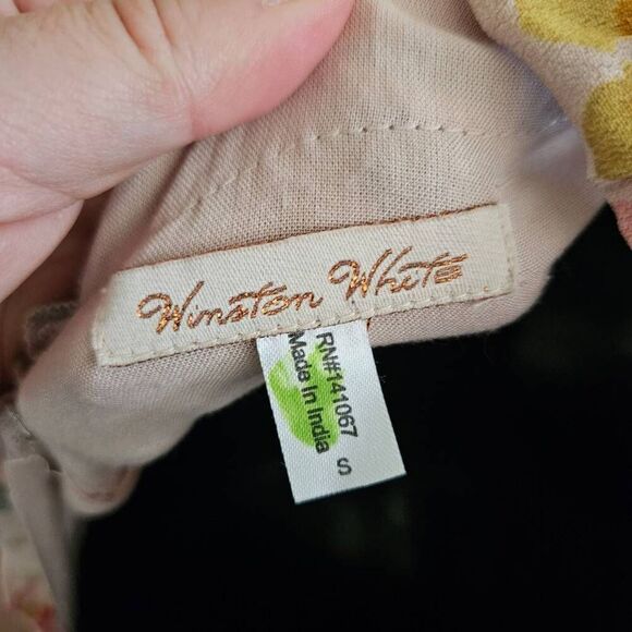 Winston White Alessandra Watercolor Tie Front Romper - Picture 8 of 9